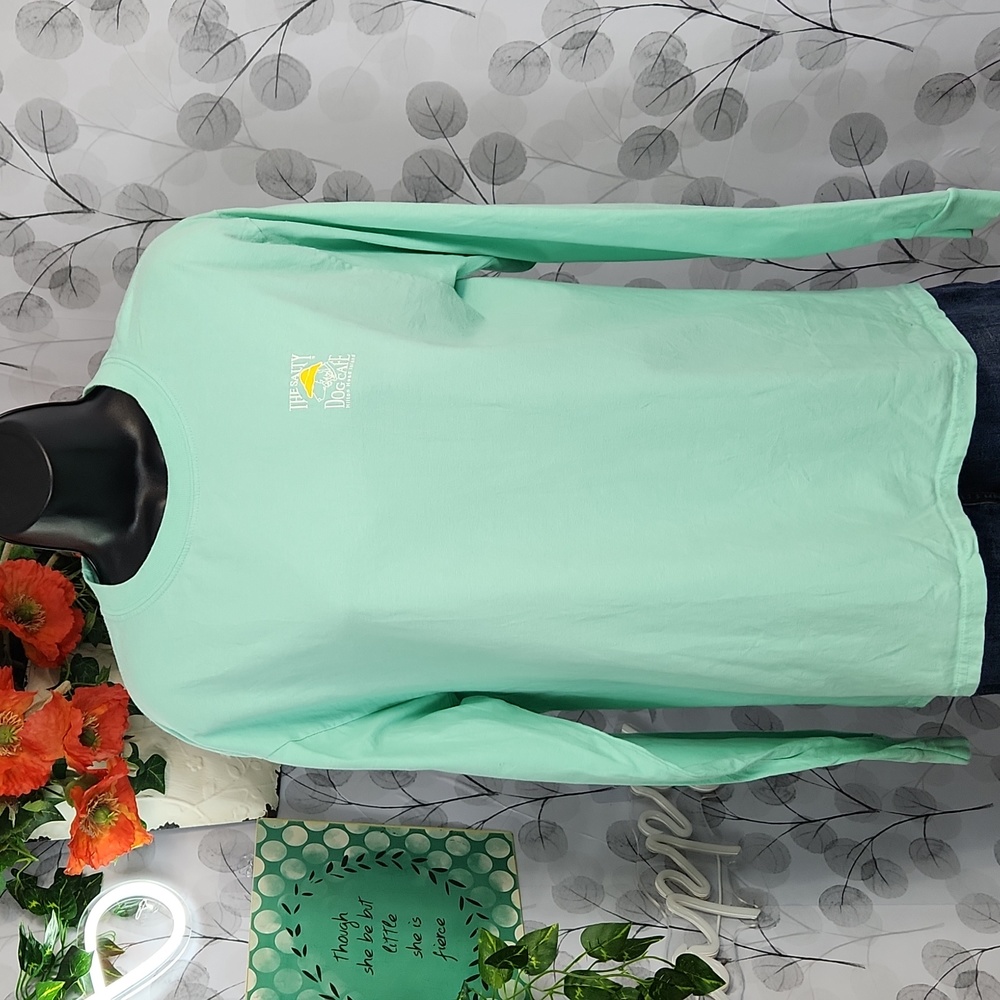 The Salty Dog Cafe Mint Green Long Sleeve Graphic Tee - Picture 6 of 7
